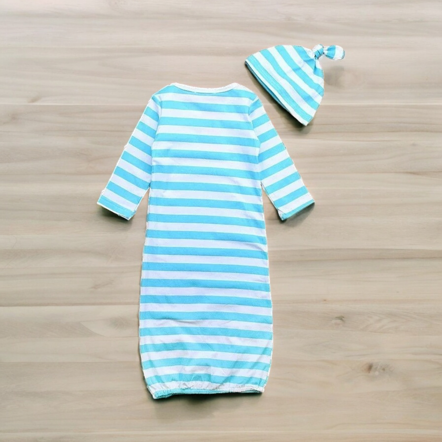 Little Brother/Sister Striped Gown Set
