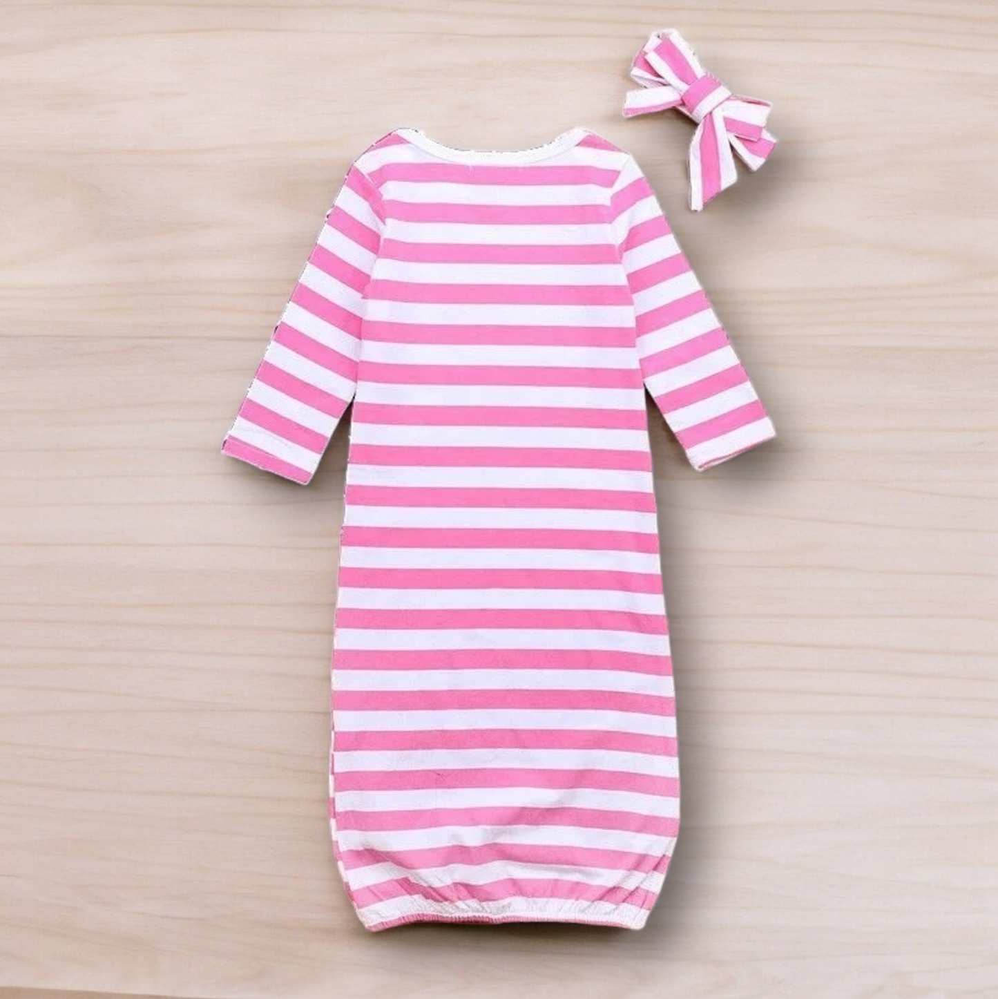 Little Brother/Sister Striped Gown Set