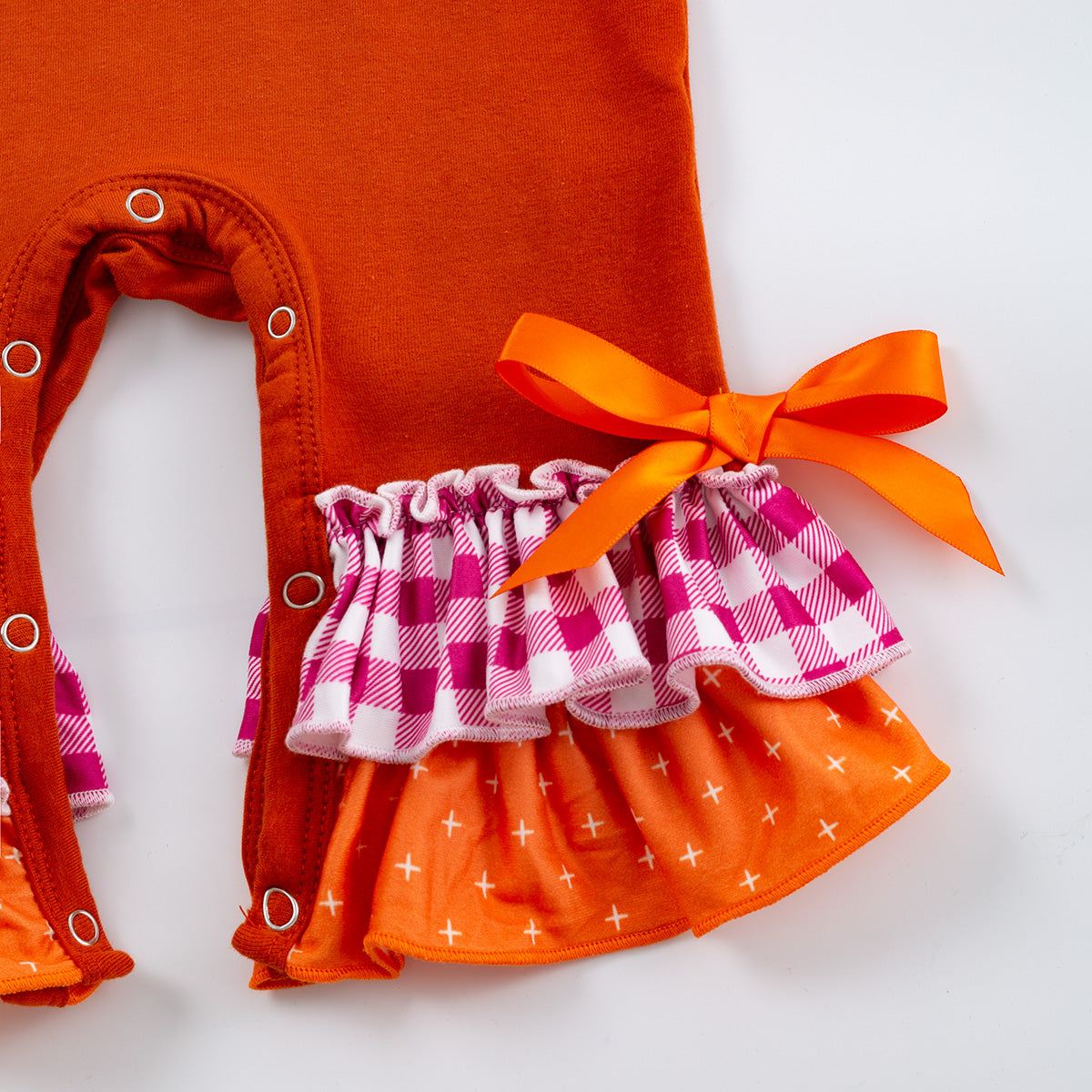Pumpkin Picnic Ruffle Romper