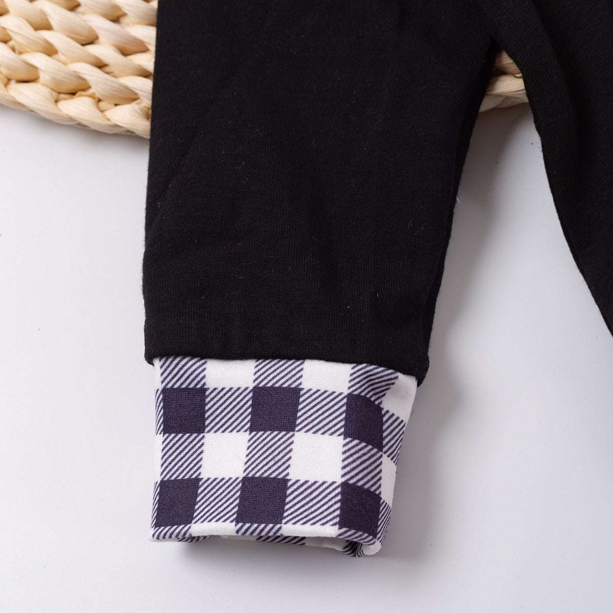 Pumpkin Plaid Boy Romper