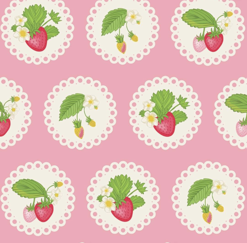Summer Strawberry Baby Girl Set