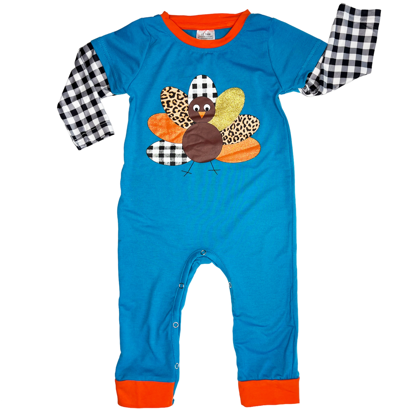 Turkey Tom Boy Romper