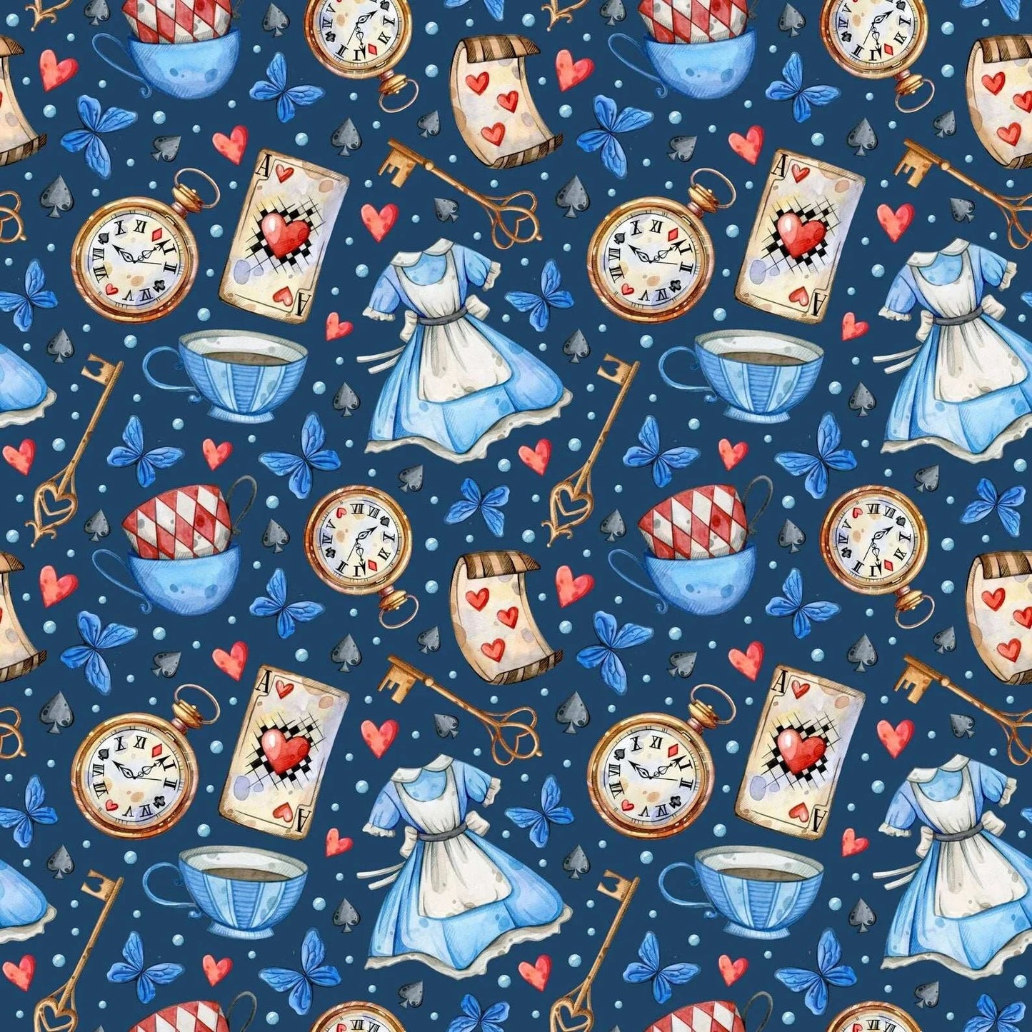 Minky Blanket - Alice in Wonderland