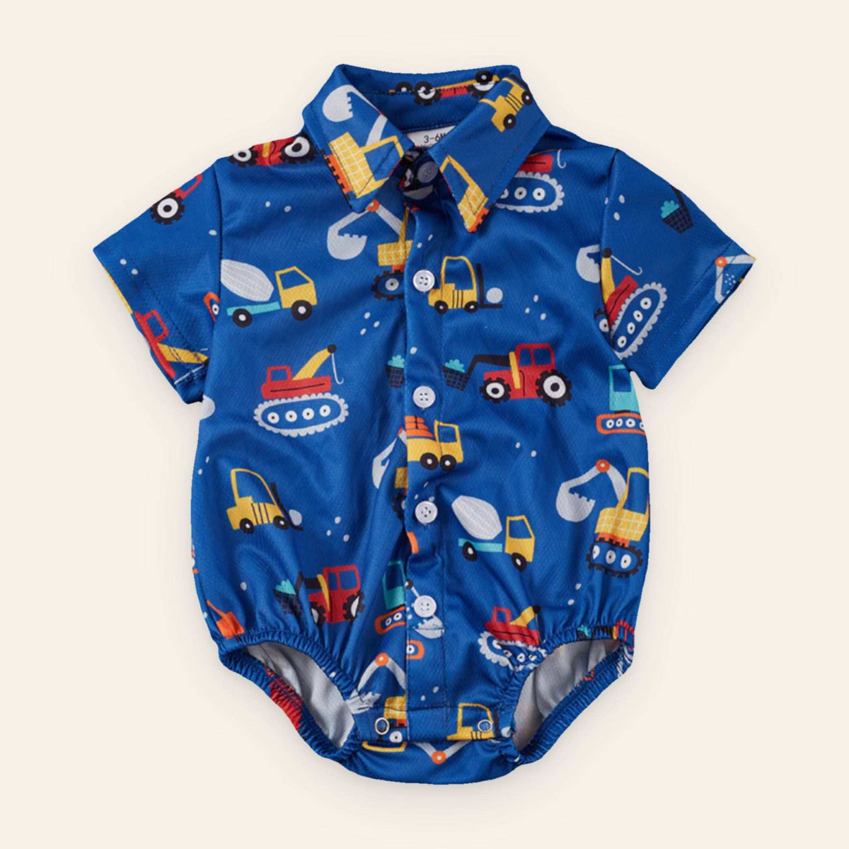 Baby Boy Collared Onesie for baby boy (view 4)