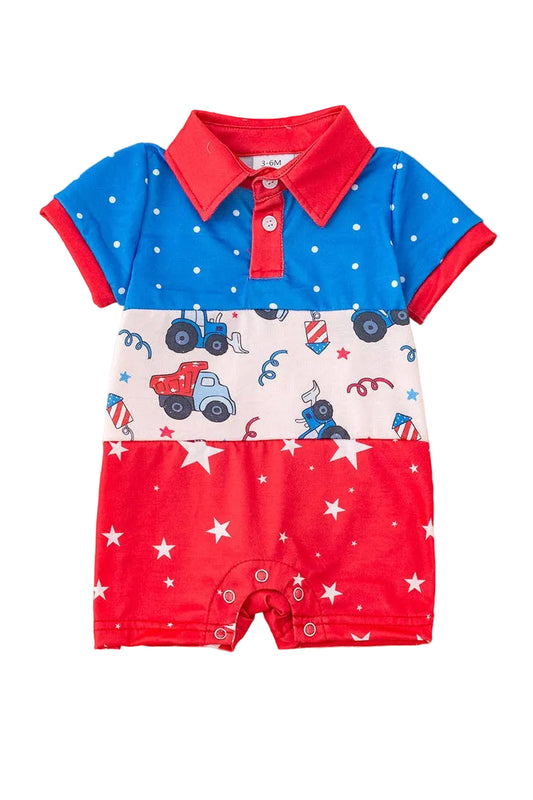 Patriotic Boys Baby Romper