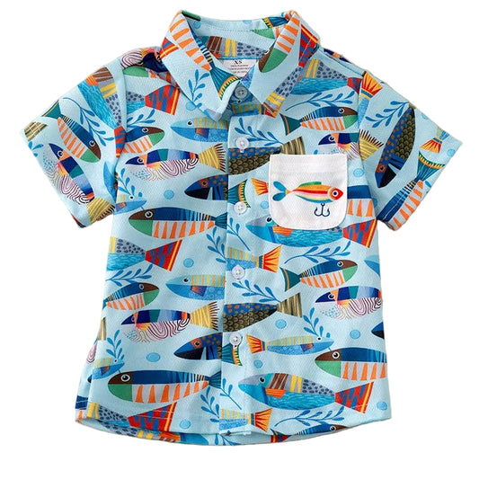 Button Up Fish Shirt