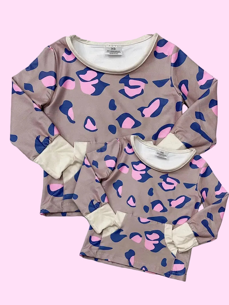 Cheetah Print Mommy & Me Sweatshirt