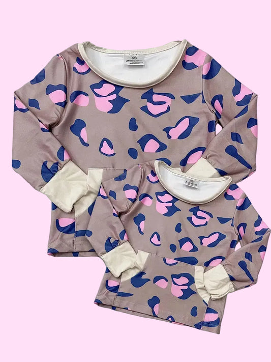 Cheetah Print Mommy & Me Sweatshirt