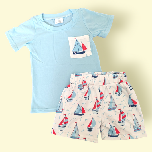 Sail Away Shorts Set