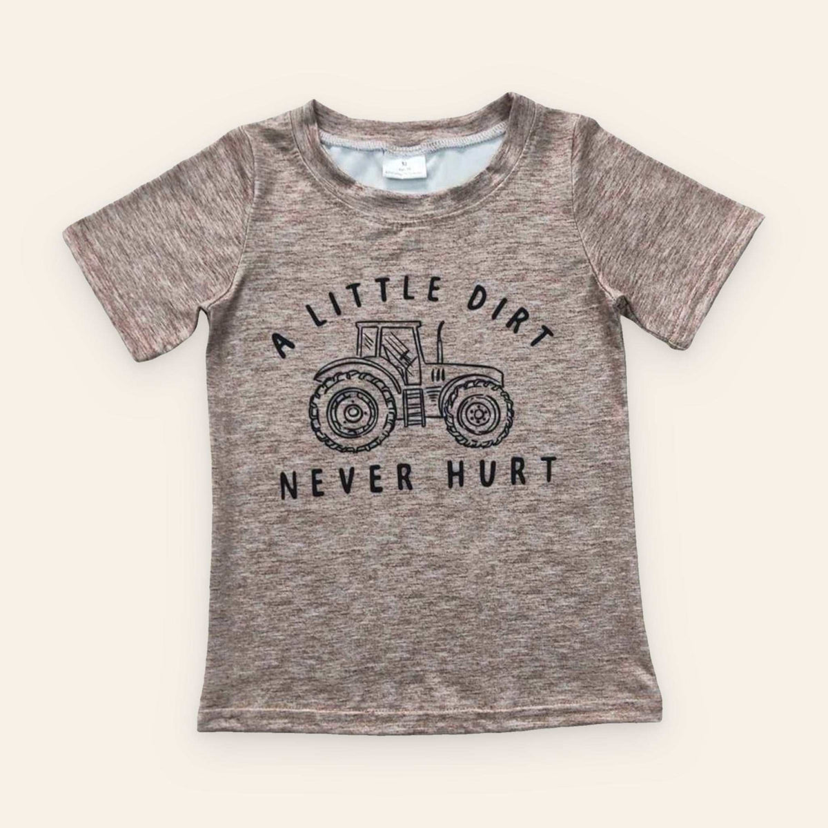 Brown Tractor Top for baby & toddler boy (view 2)