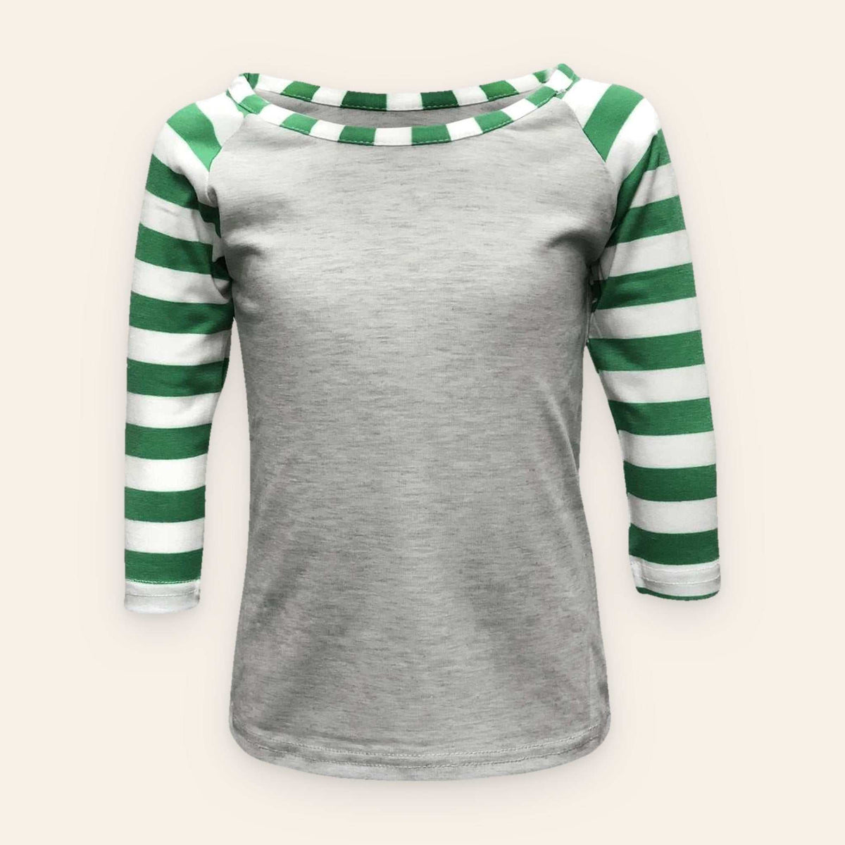Candy Cane Striped Top for baby & toddler girl (view 3)