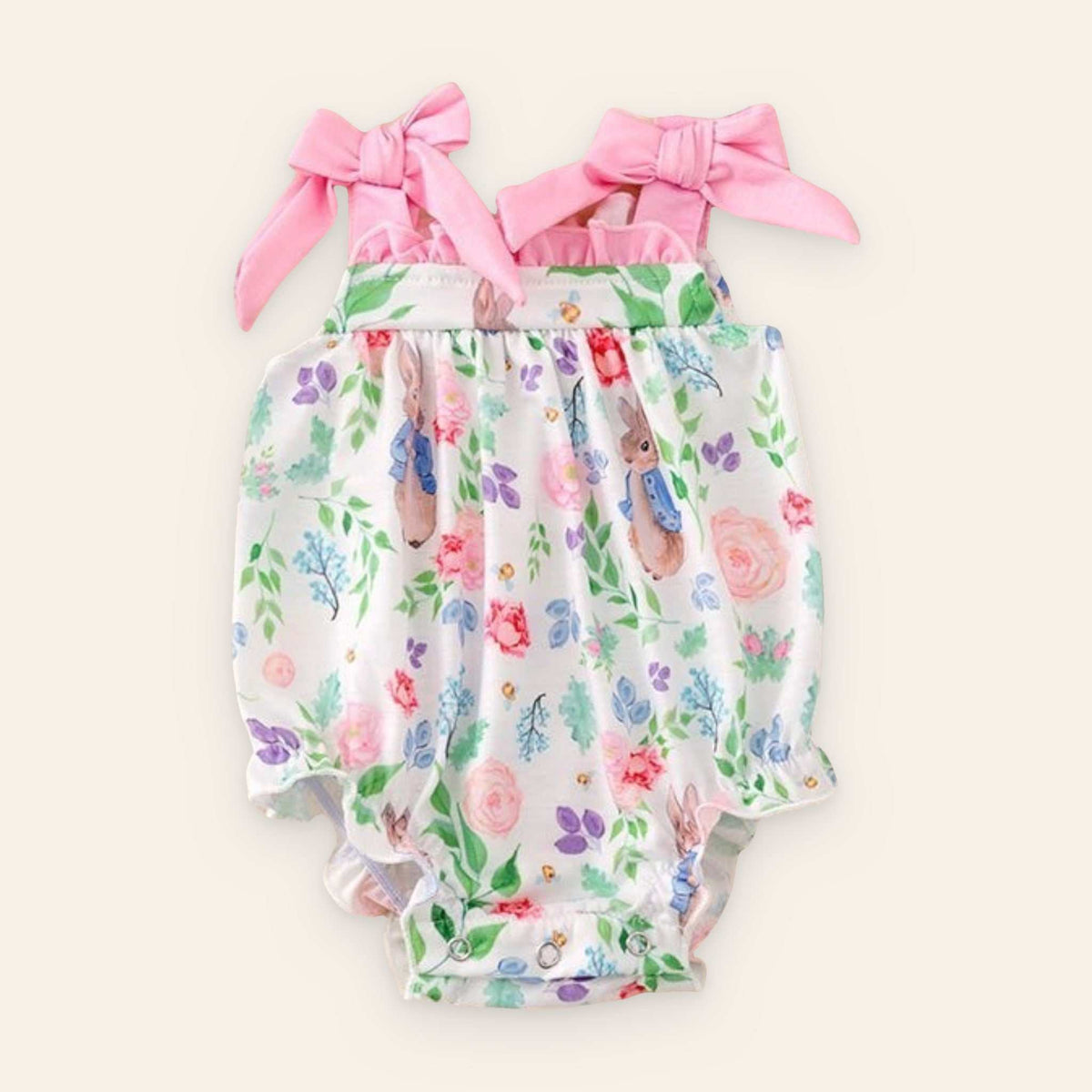 Cottontail Romper for baby girl