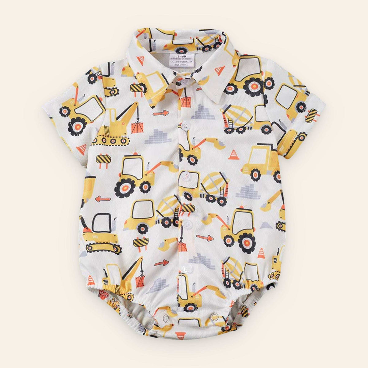 Baby Boy Collared Onesie for baby boy (view 3)