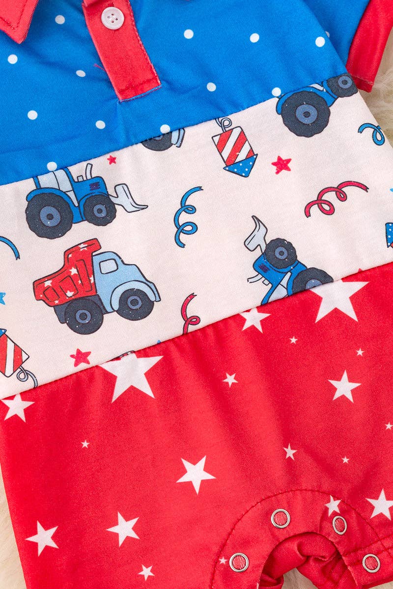 Patriotic Boys Baby Romper