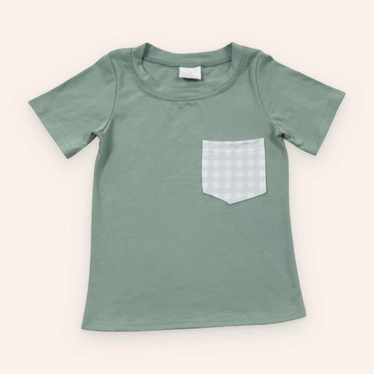 Green plaid shorts set made of 95% cotton and 5% spandex, true to size, with hand wash care instructions