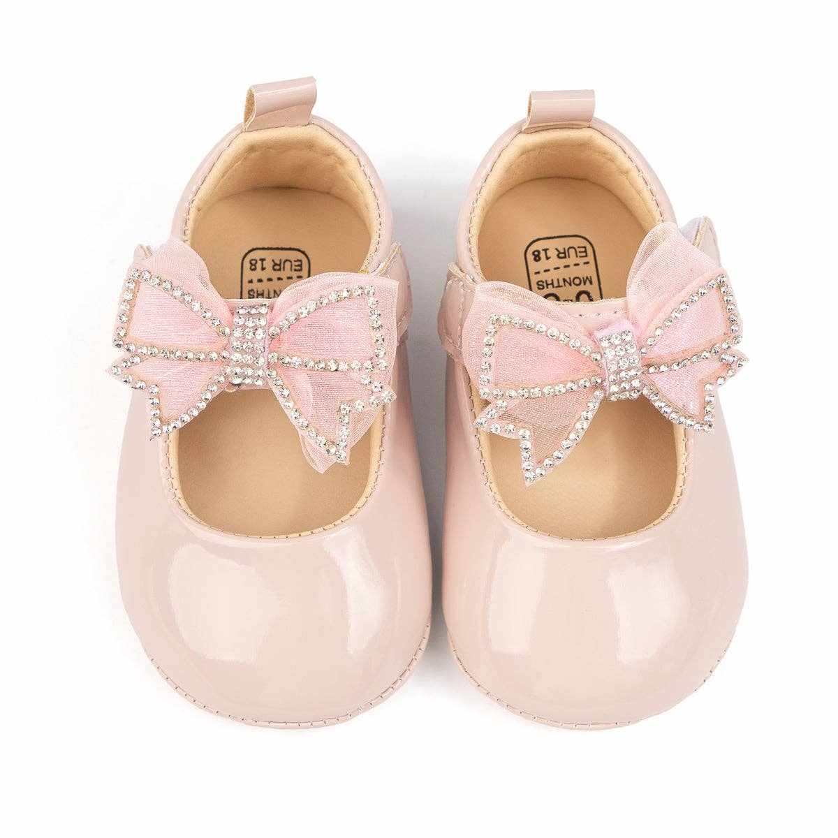 Rhinestones Bow Baby Shoes
